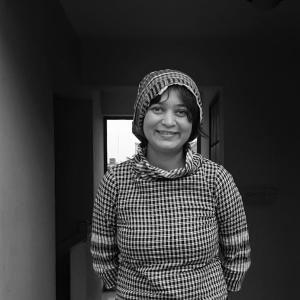 nova standing and smiling