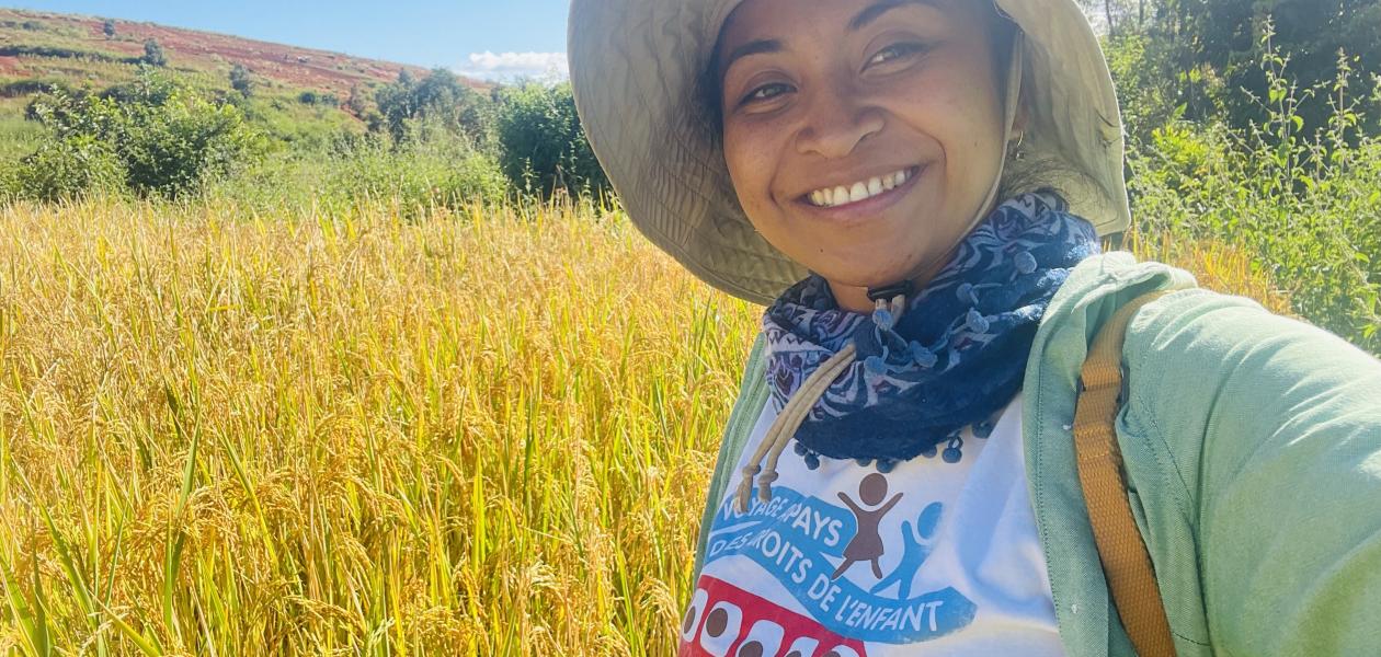 Woman scientist in the field