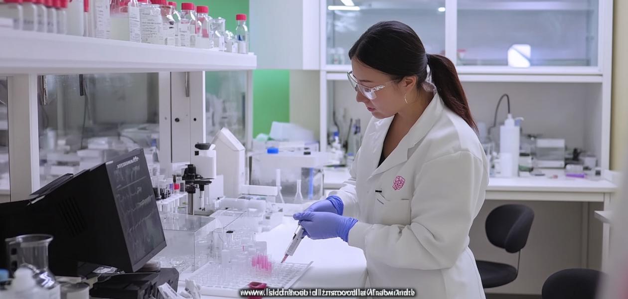Woman scientist working in a lab